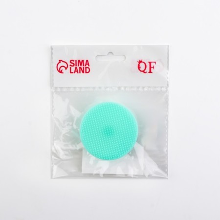Washing brush "Circle", on suction cup, d = 5.5 cm, turquoise color-4