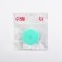 Washing brush "Circle", on suction cup, d = 5.5 cm, turquoise color