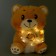 Soft toy "Bear with a bouquet", 25 cm, with a garland