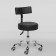 The chair for the master Romano is low, the color is black