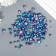 Beads for creativity plastic "Round. Gradient. Blue mermaid" d = 3-8 mm, set 10 grams