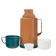 Thermos 1.2 l, with a glass flask, retains heat 18 hours, 15 x 28 cm, brown