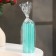 Candle-cylinder "four-leaf", 4.5x10.5 cm, tiffany, metallic, 6 hours