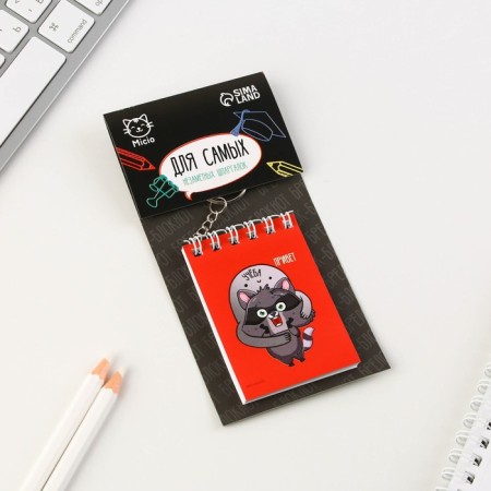 Key keychain notebook "Invisible cheat sheet", 5.5 x 7.5 cm-2