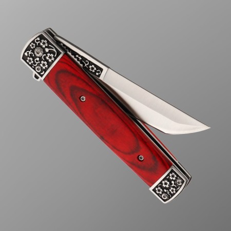 Folding knife "Tanto" 22.5cm, blade 100mm/1.4mm, handle of wood-2
