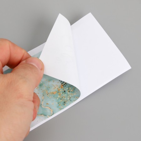 Sticker Paper Gratitude "Blue Marble with Scraps" set of 50 pcs 15x6 cm-2