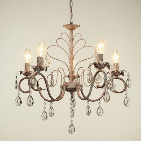 Frederick chandelier 5x40W E14 white+gold 58x58x65 cm Bayerlux-2