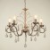 Frederick chandelier 5x40W E14 white+gold 58x58x65 cm Bayerlux