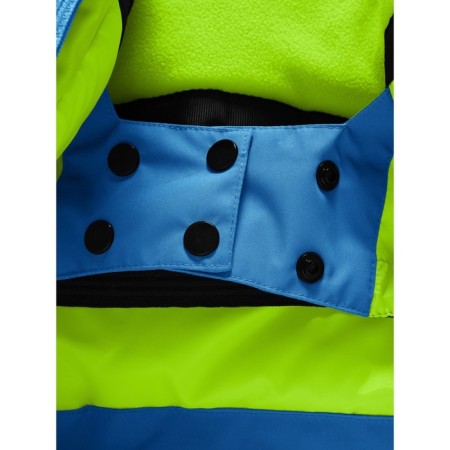 Ski costume for a boy, height 128 cm, green color-9