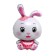 Foil ball 32 "Cute bunny", pink color