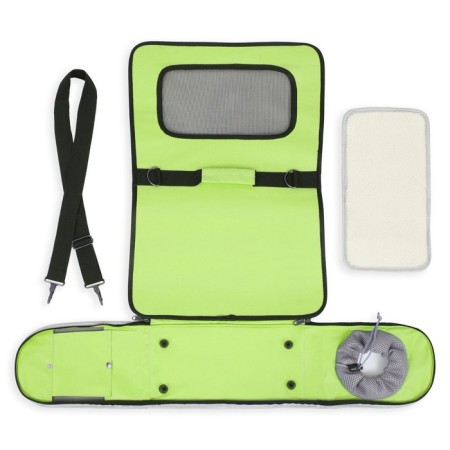 Board-carrier with a window for a muzzle, 42 x 21 x 25 cm, salad-13