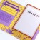 Folder with two A4 files "graduate" yellow and purple back