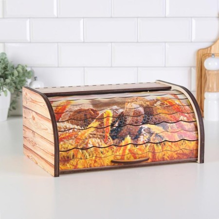 Different bread and bread "bread", with a print