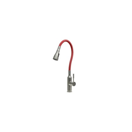 LEMARK LM5082S-RED kitchen mixer, single-leaf, flexible spout, 2 functions, red-2