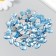 Decor for creativity Plastic "Rhil of oval. Light-blue" set of 150 pcs 1x1.4 cm