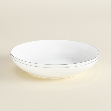 Deep plates SL Home "Cascon", 700 ml, D = 20 cm, set 2 pcs, bone porcelain, white-8