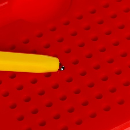 Magnetic tablet for drawing, 96 holes, red-2