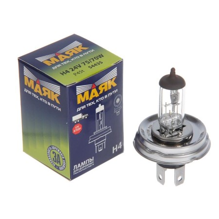 Lamp Automobile Lighthouse, H4, 24 V, 75/70 W (P45T), 1 pc-1