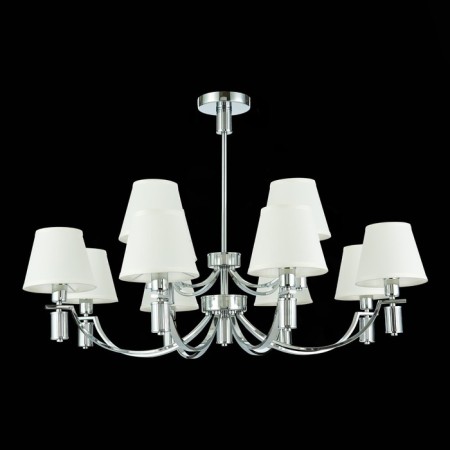 Suspended EVOLUCE lamp. Sle111303-12. Monza. 12x40 watts, E14, 96x96x36.5 cm, chromium color-2