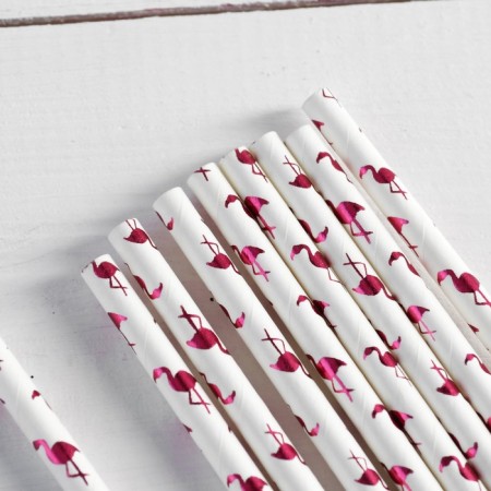 A pipe for the Flamingo cocktail, a set of 12 pcs.