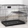 A cage for dogs and cats, a bunk 61 x 42 x 50 cm, black
