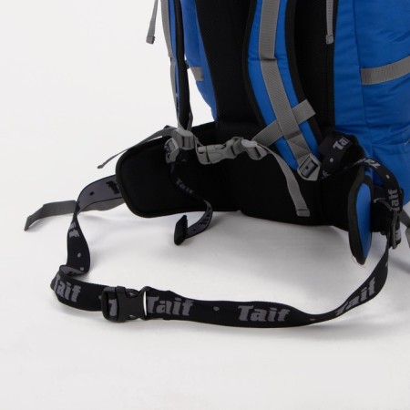 Tourist backpack, TAIF, 65 liters, cord department, 2 outer pockets, 2 side pockets, blue color-2