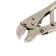 Manual tundra clamp, semicircular capture, with a latch, 105 mm