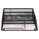 Chancellery stand, 5 departments, mesh, metal, black