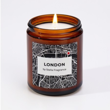 Aromatic candle in the Bank "London", vetiver, patchouli, 250 g-2