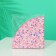 Round napkin 32 cm 12pcs/unnstake "Flowers" pink