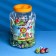 Caramel candies on the Vil Pop stick with chewing gum (Bubble Gum + Fruit), 16 g