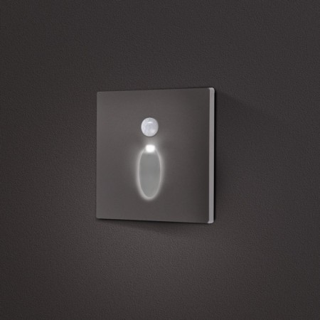 Built-in lamp for the stairs, NL-39, engine sensor, 1.5 W, 60 lm, 6500k, silver-1