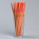Cocktail tubes with corrugation, in a set 25 pieces, pink color