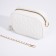 Bag Cross-Bodi with a zipper, white color