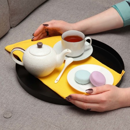 Coffee table "Grace" YS-037, black 42x46 cm-6