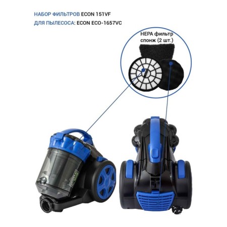 ECON 151VF filter set for vacuum cleaner: ECO-1657-1