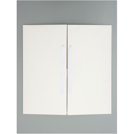A packet for a cake, with a wide bottom of 40 x 40 x 19.5 cm, white-2