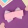 Hair bandage "chosen" transparent bow glist, 16x3 cm, pink