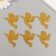 Decor "Angel" gold 4.5 cm (set 6 pcs)