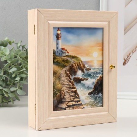 Key of the "lighthouse and sunrise" 19x24 cm-1