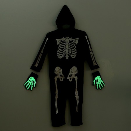 Carnival set "Terrible Skeletter": overalls, gloves, makeup, p. 104–116 cm-10