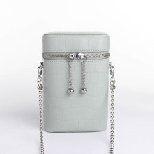 Cross-Bodi bag, lightning department, long belt, green color