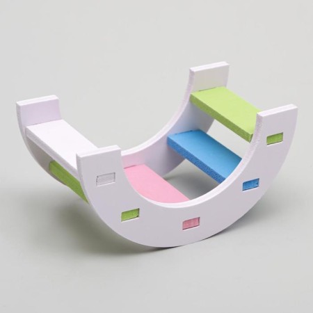Ladder for rodents semicircular, mix of flowers-3