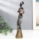 Polystone souvenir "African with a jug, in a dress with silver flowers" mix 25.5x7x5 cm