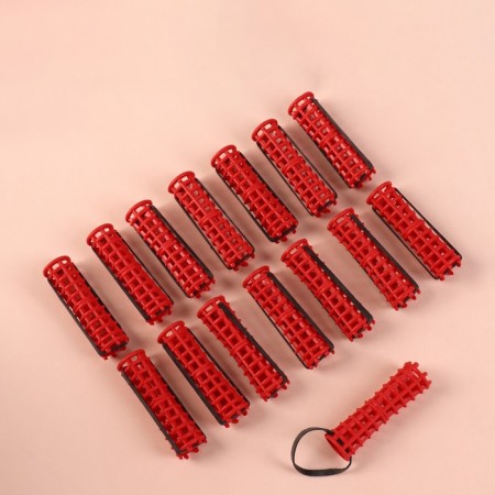 Бигуди на резинке, d = 1,5 см, 15 шт, цвет МИКС-3