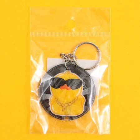 Kyuchka keychain with a flashlight "too bright", 5 x 5 cm-5
