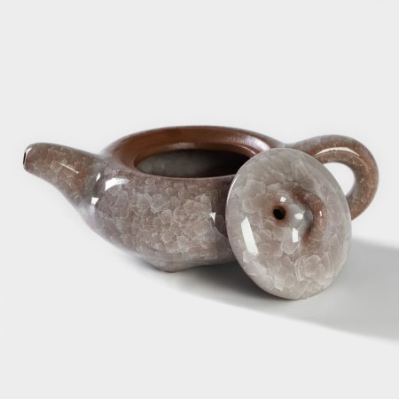 A set for the tea ceremony ceramic "Moonstone", 7 items: 6 PIAL 50 ml, kettle 150 ml-5