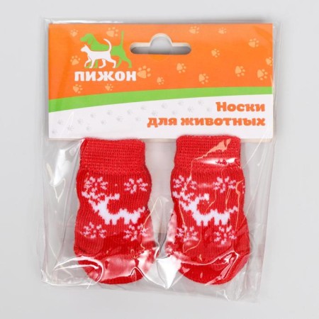 Noskes non -slip "deer", s (2.5/3.5 * 6 cm), set 4 pcs-1