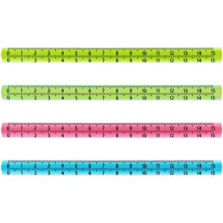 Line 15 cm Istanm, plastic, trihedral, transparent, neon colors, euro suspension, mix-1