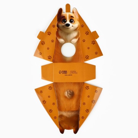 Folding box with the Corgi window, 9 x 15.5 x 6 cm-4